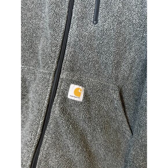 CARHARTT size XL VINTAGE ZIP HOODIE fleece sweatshirt men's grey - Picture 3 of 7